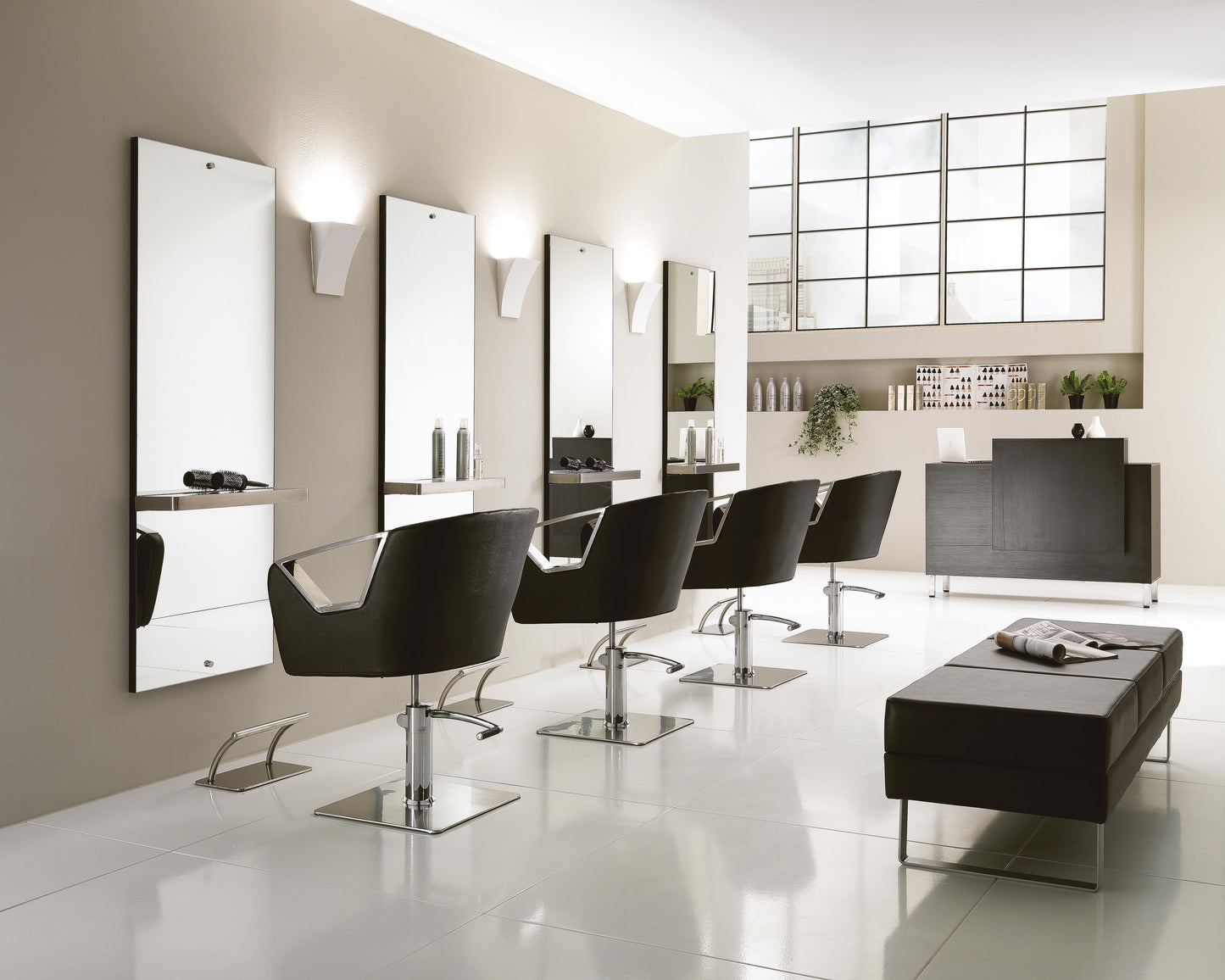 Poltrona per parrucchiere HAIR ASTRA BLACK