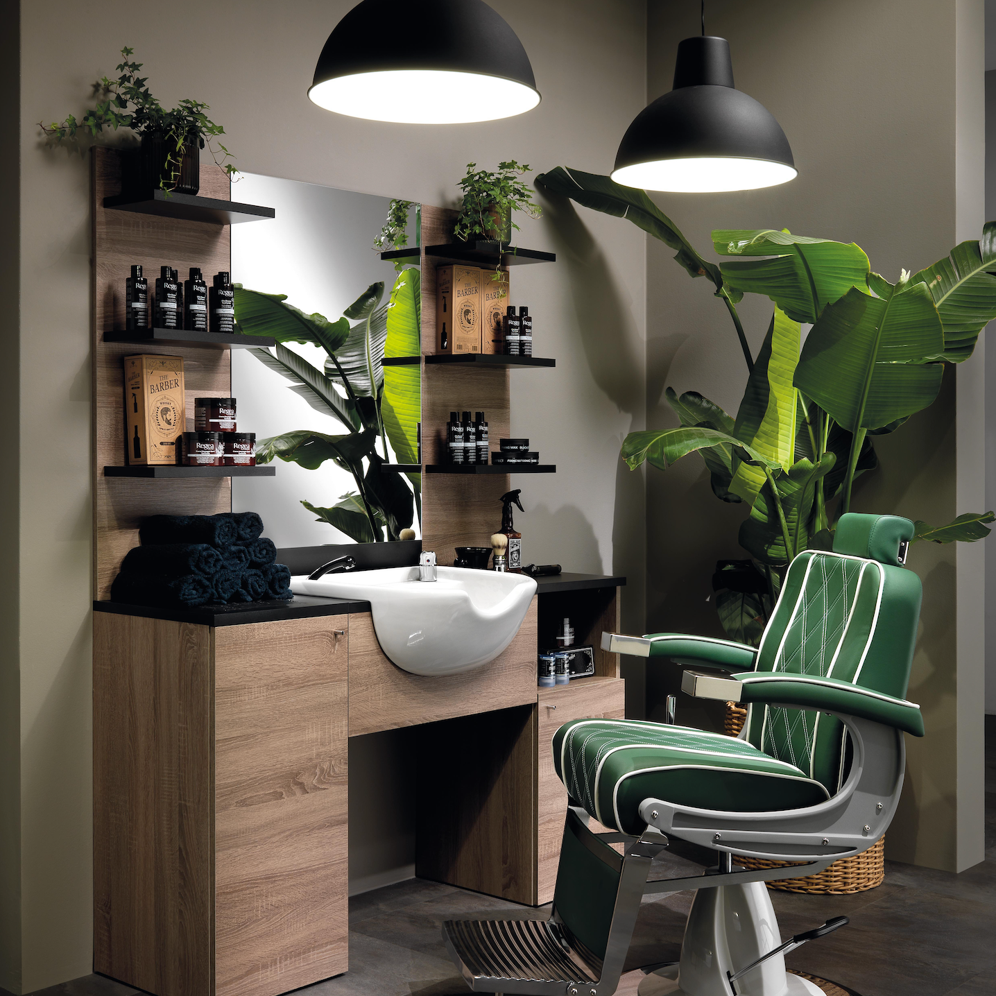 BARBER 1 - Mobile da barbiere laminato