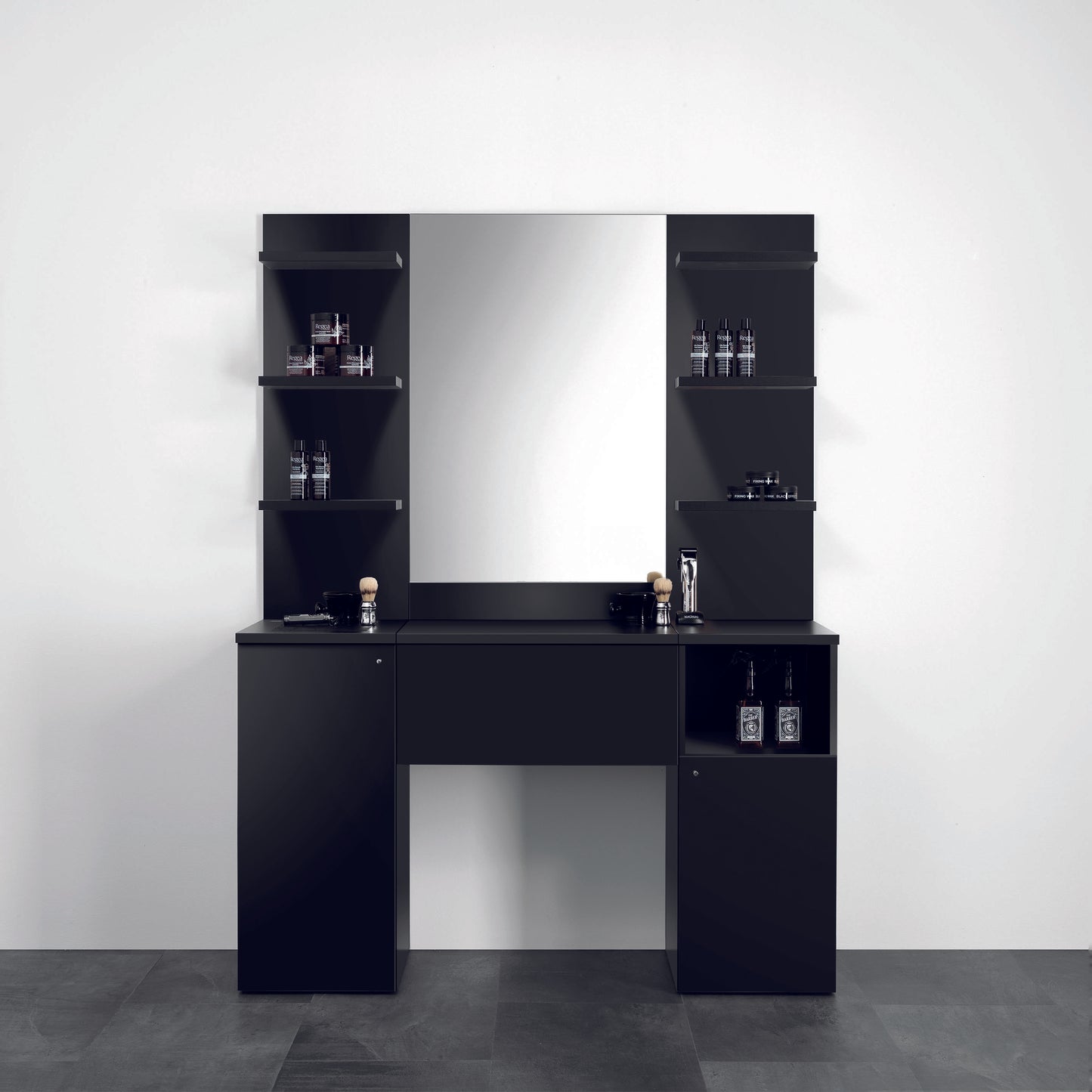 BARBER STATION STANDARD - Mobile da barbiere laminato