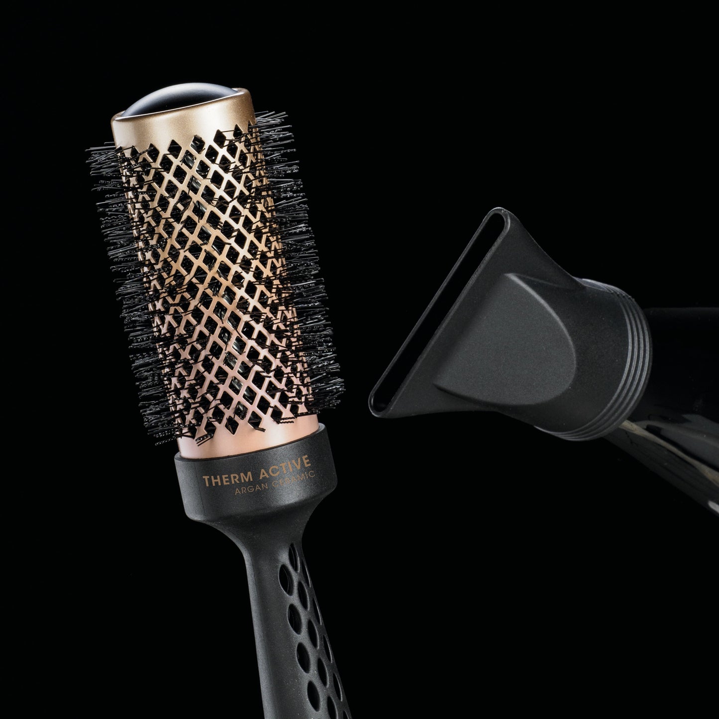 CARBON ARGAN MAGIC - Spazzola termica in ceramica e carbonio