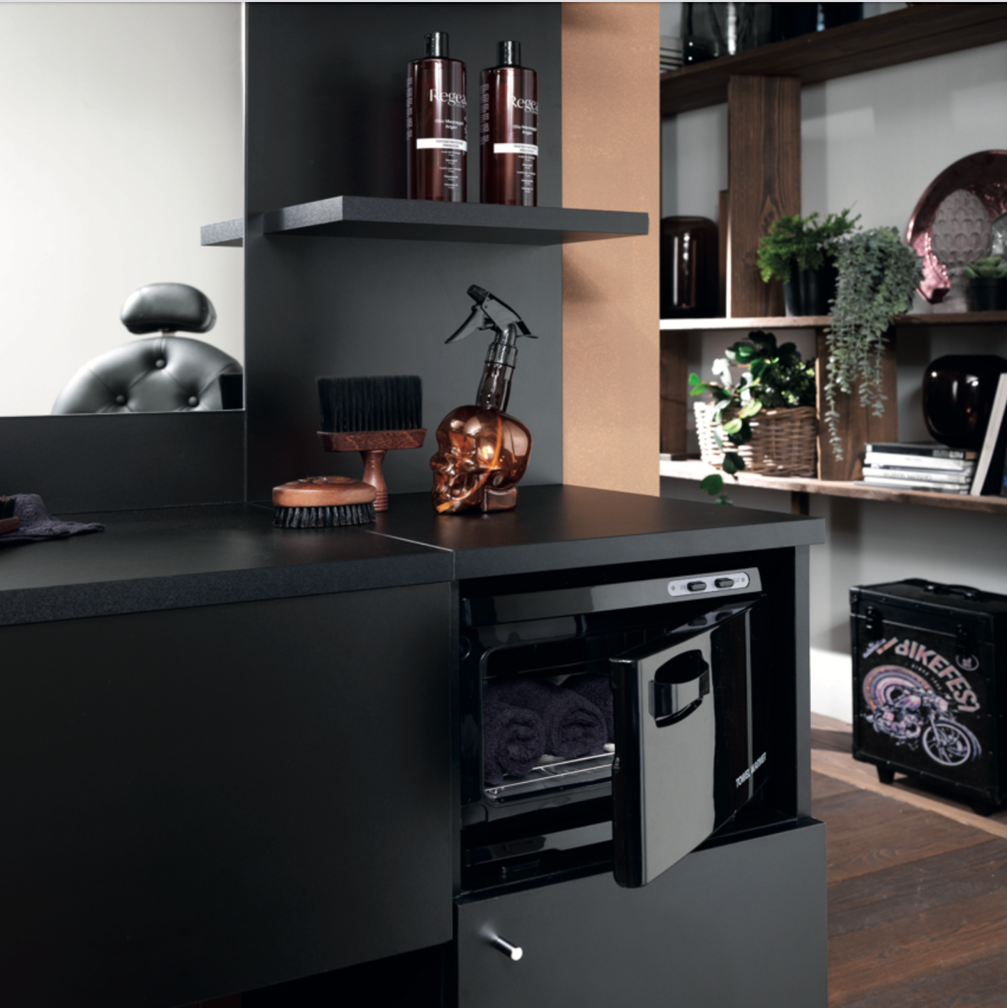 COMPACT BLACK AROMA THERAPY - Scalda salviette compatto