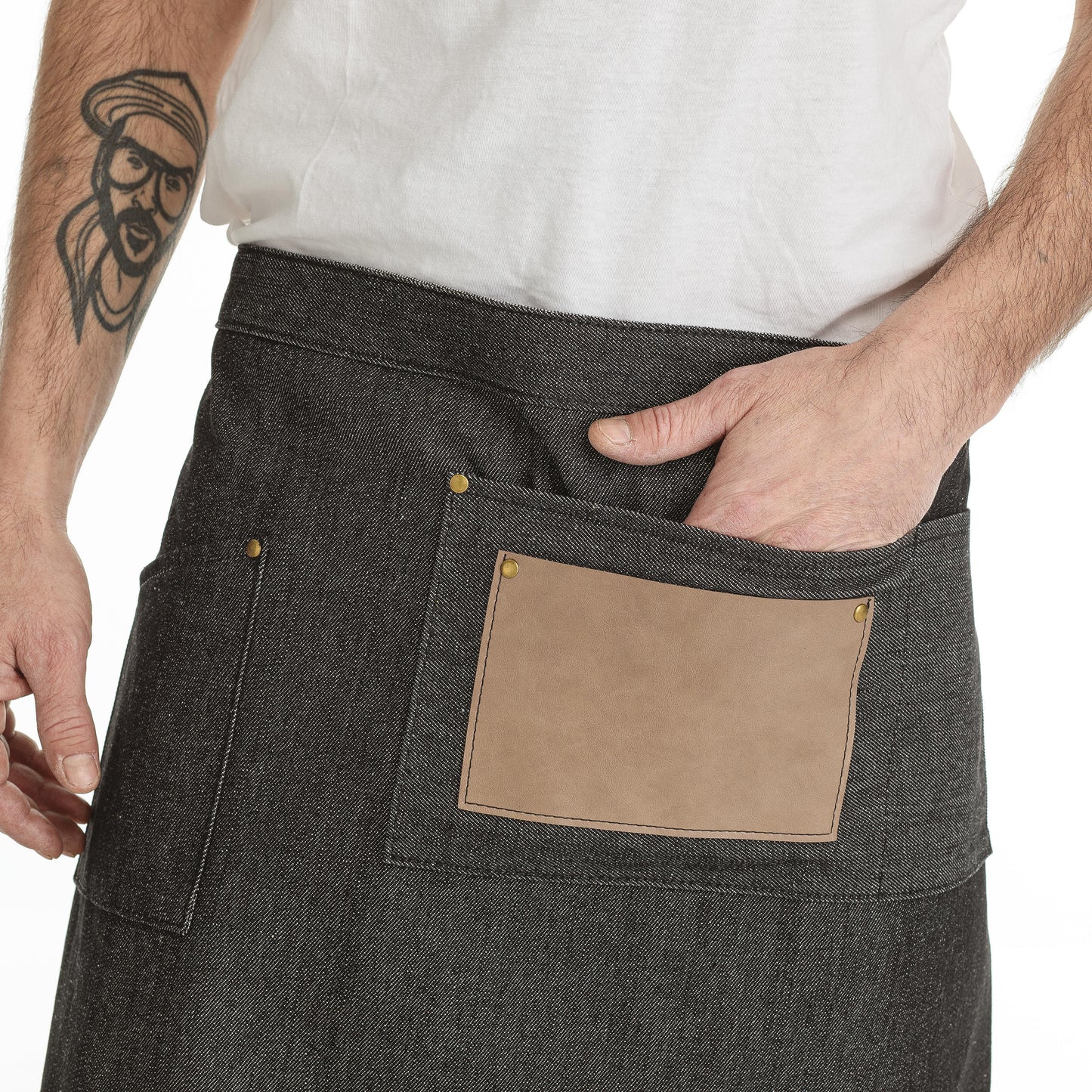 DENIM JOHN - Grembiule da barbiere personalizzabile