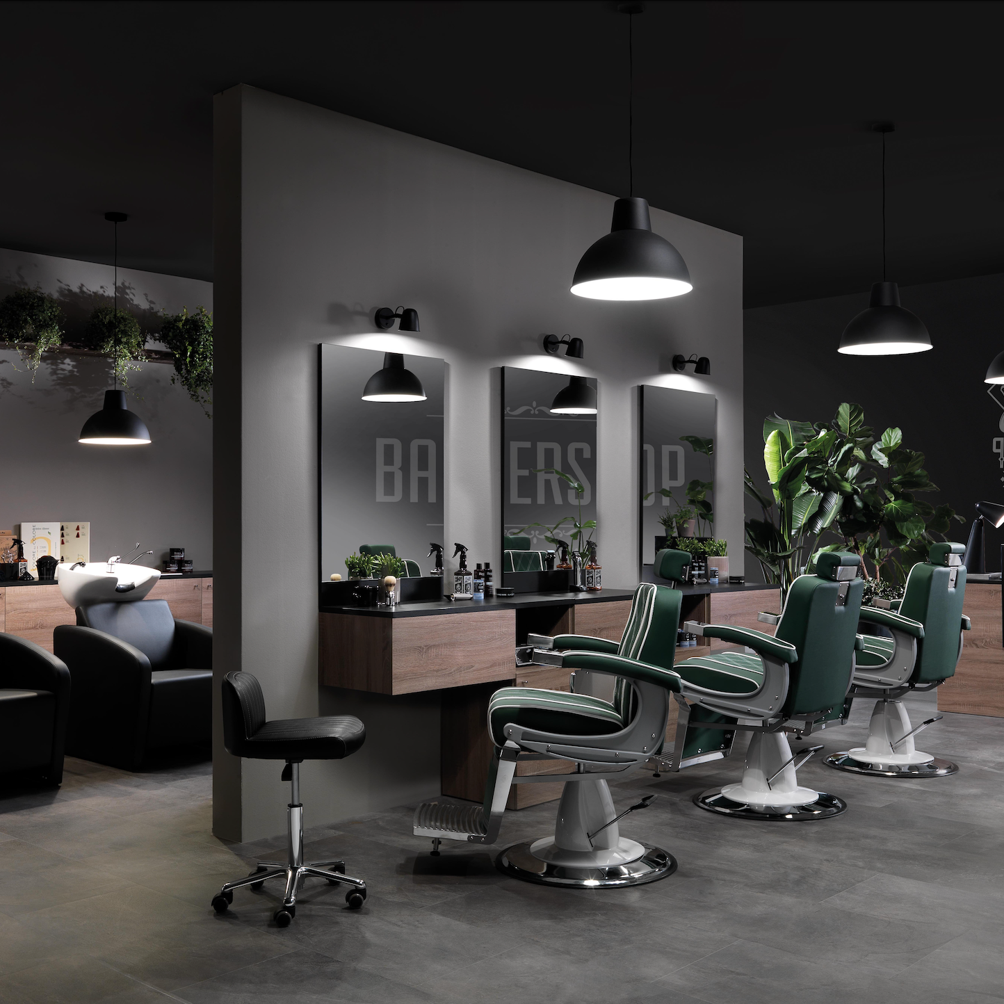 HAIR MADE - Sgabello con schienale