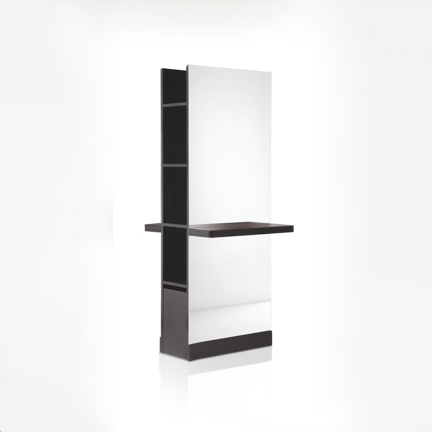 LUCE DUO - Specchiera bifacciale con mensole