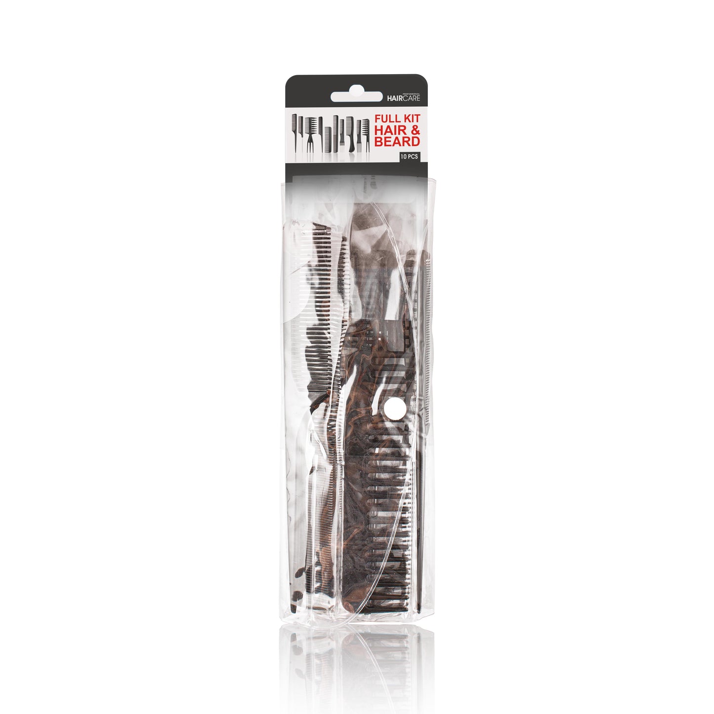 Set 10 pettini professionali barba e capelli