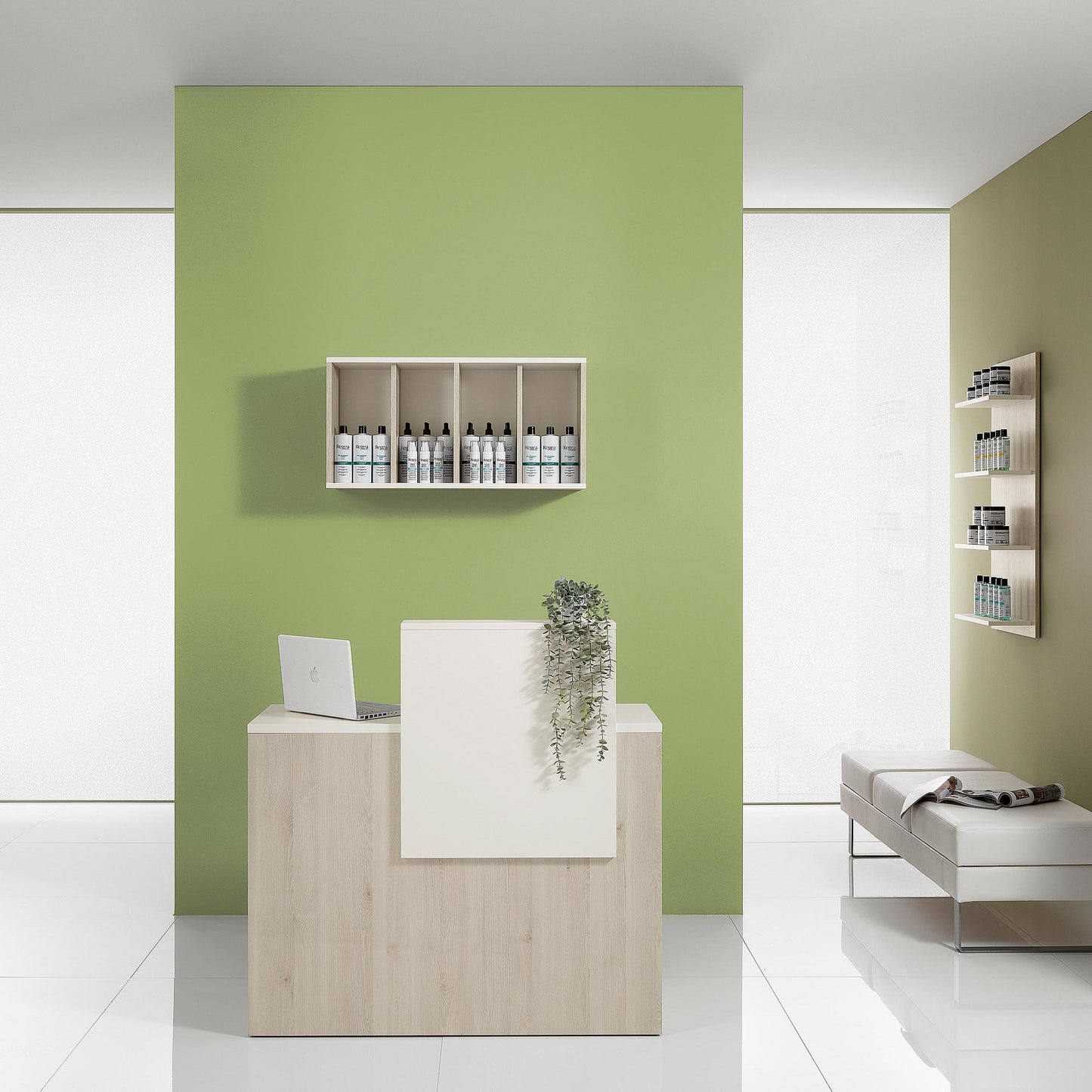 VISTA CONSOLLE - Banco reception laminato