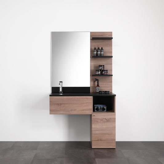 BARBER STATION LIGHT - Mobile da barbiere laminato