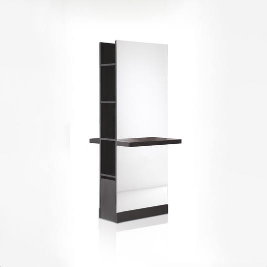 LUCE DUO - Specchiera bifacciale con mensole