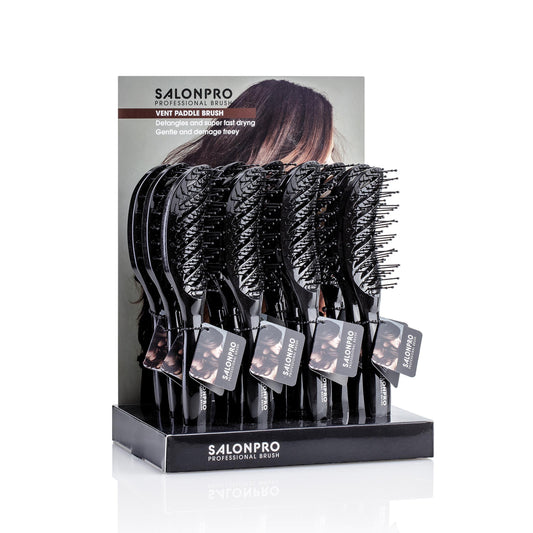 VENT PADDLE BRUSH - Set 12 spazzole districanti in nylon
