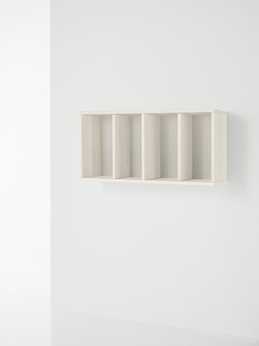 Mobile a giorno con mensole Larice bianco MODULA WHITE